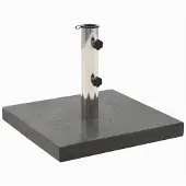 vidaXL Pied de parasol Granit 28,5 kg Carré Noir