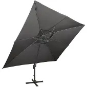 vidaXL Parasol ampli avec aération 400x300 cm Anthracite