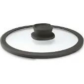 Berghoff Pfannendeckel Leo Stone+ 24 cm, Schwarz, Materialtyp: Glas, Poêle + casserole : accessoires, Noir, Transparent