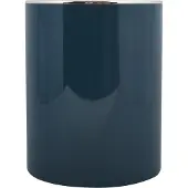 MSV Salle de bains Série "ASPEN" Poubelle de toilette design Poubelle à pédale Poubelle à couvercle basculant 6 litres (ØxH) : env. 18,5 x 26 cm pastel pétrole