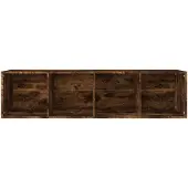 vidaXL Bibliothèque/Meuble TV Chêne fumé 36x30x143cm Bois d'ingénierie