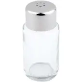 Aps Salière/Poivrière, Verre/Acier Inoxydable, 6 Trous