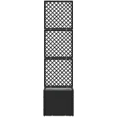 vidaXL Treillis de jardin noir 35 x 30 x 135 cm Métal