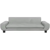vidaXL Lit pour chien gris clair 100x54x33 cm velours