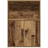 vidaXL Bibliothèque vieux bois 60x24x85 cm bois d'ingénierie