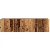 vidaXL Armoires murales TV 2 pcs. Aspect vieux bois 80x30x41 cm