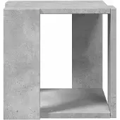vidaXL Table basse gris béton 32x32x30 cm Bois composite