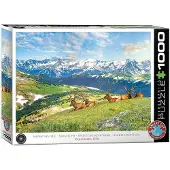 Eurographics Puzzle Les Élans à la Montagne - 1000 pièces