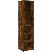 vidaXL Highboard chêne fumé 45x41x185 cm bois composite