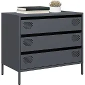 vidaXL Sideboard Anthracite 68x39x58,5 cm Acier laminé à froid