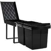 vidaXL Collecteur de déchets Soft-Close 48 L