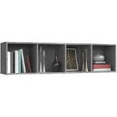 vidaXL Bibliothèque/Meuble TV Sonoma gris 143x30x36cm Bois ingénierie