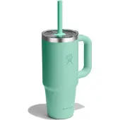 Hydroflask Travel Tumbler Clear-24 Oz Thermal Mug Vert 24 oz