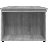 vidaXL Table basse Gris Sonoma 150x50x35 cm Bois composite