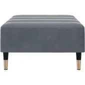 vidaXL Repose-pied gris foncé 77x55x31 cm velours