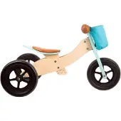 Small Foot Draisienne-Tricycle 2 en 1 Maxi Turquoise - - Mixte - 3 roues - Poids jusqu'à 20 kg