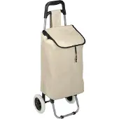 Relaxdays chariot de courses, Beige