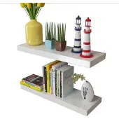 vidaXL Étagères murales 4 pcs Blanc 60 cm