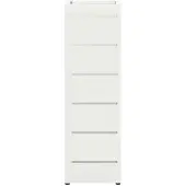 vidaXL Porte-parapluie Blanc 15,5 x 15,5 x 49 cm Métal