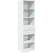 vidaXL Highboard blanc 50x42,5x185 cm Bois composite
