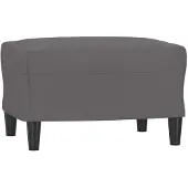 vidaXL Repose-pied Gris 70x55x41 cm Similicuir