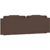 vidaXL Coussin de tête de lit "Viana" brun 160 cm similicuir