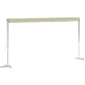 vidaXL Store autoportant 500x300 cm Crème