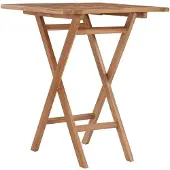vidaXL Table pliable de jardin 60x60x75 cm Bois de teck solide