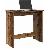 vidaXL Bureau aspect bois ancien 80x40x75 cm Bois composite