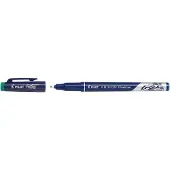 Pilot Fineliner FriXion, épaisseur de trait 0,45 mm, peut être gommer, pack de 12, vert
