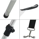 vidaXL Rallonge d'ombrage T-Top blanc 170x170x(115-183) cm