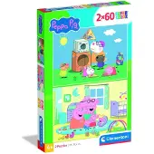 Clementoni Puzzle 2×60 Super Color PEPPA PIG | 24833 | 3+