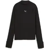 Puma T-shirt fonctionnel 'Brightstride' gris / noir / blanc