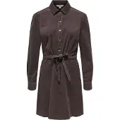 ONLY Robe-chemise 'ONLNESSA' chocolat