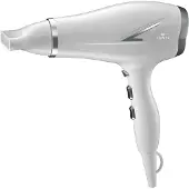 Lentz Sèche-cheveux professionnel soft Touch DC Motor 3 températures 2 vitesses 2100W, blanc