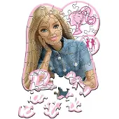 Trefl Puzzle en bois Junior 50 - Barbie (50 pièces)