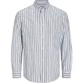 Jack & Jones Chemise 'JJEOxford' bleu foncé / blanc