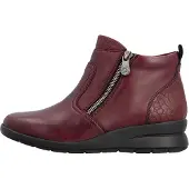 Rieker Bottines Cuir Lugano - Rouge