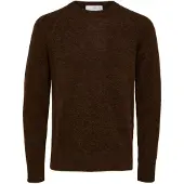 Selected Manches Longues Pullover Homme Marron M