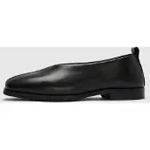 Selected Cuir À Bout Carré Ballerines Femme Le noir 36
