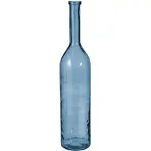 Mica Decorations Bouteille en verre « Rioja » - H 100 x Ø 21 cm - Bleu clair