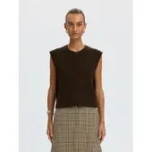 Selected Cardigan 'SLFLulu' brun foncé