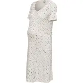 ONLY Maternity Robe 'OLMNINA' noir / blanc
