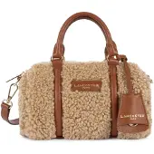 LANCASTER PARIS Sac polochon Zippé Moumoute 518-053 Cognac