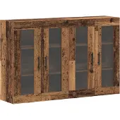 vidaXL - Armoires murales, 2 pièces, bois de récupération, 69,5 x 34 x 90 cm, matériau de bois