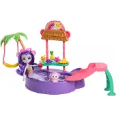 Enchantimals Sunshine Island Monkey With Pool And Accessories Mini Doll Rose Enfants
