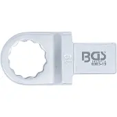 Bgs Clé annulaire 12 pans 19 mm empreinte 14 x 18 mm pour clé dynamométrique