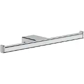 Hansgrohe Double porte-rouleau de papier AddStoris, sans couvercle, chromé