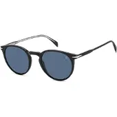David Beckham Lunettes de Soleil - - DB 1139/S - Monture acétate - Noir - Verres bleus