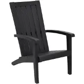vidaXL Chaise de jardin Adirondack Noir Polypropylène